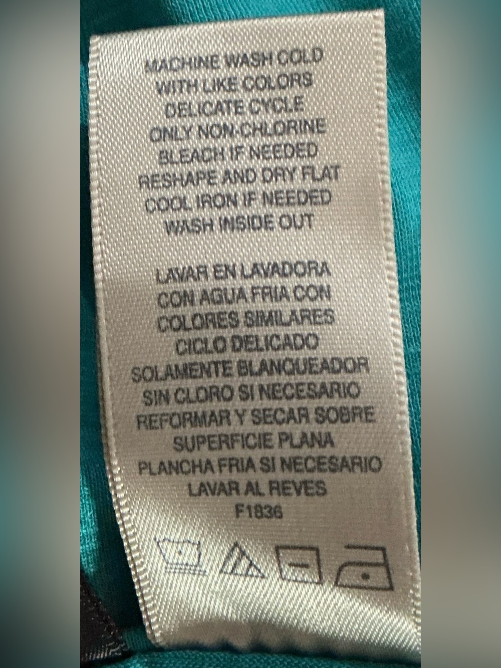 Rafaella Teal Ruffled Sleeveless Camisole DP - Picture 5 of 5